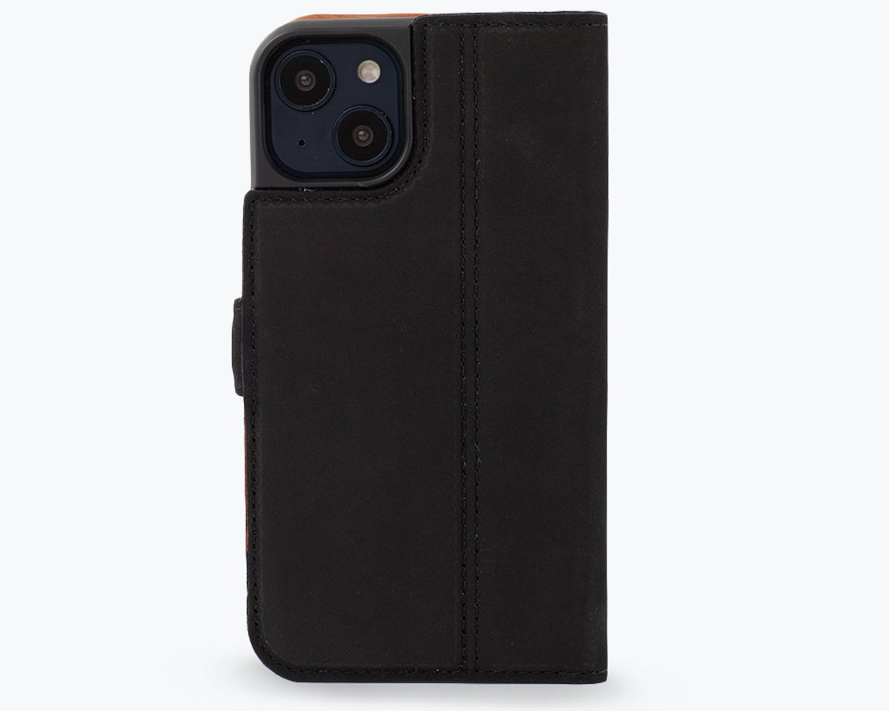Apple iPhone 14 - Vintage Leather Wallet Phone Case (Side Clasp)