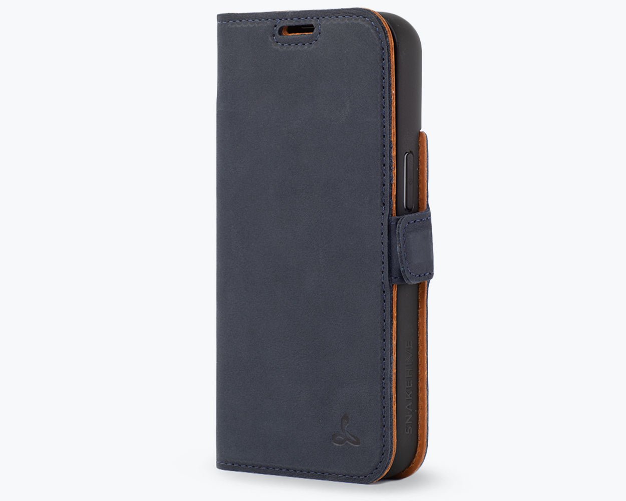 Apple iPhone 14 - Vintage Leather Wallet Phone Case (Side Clasp)