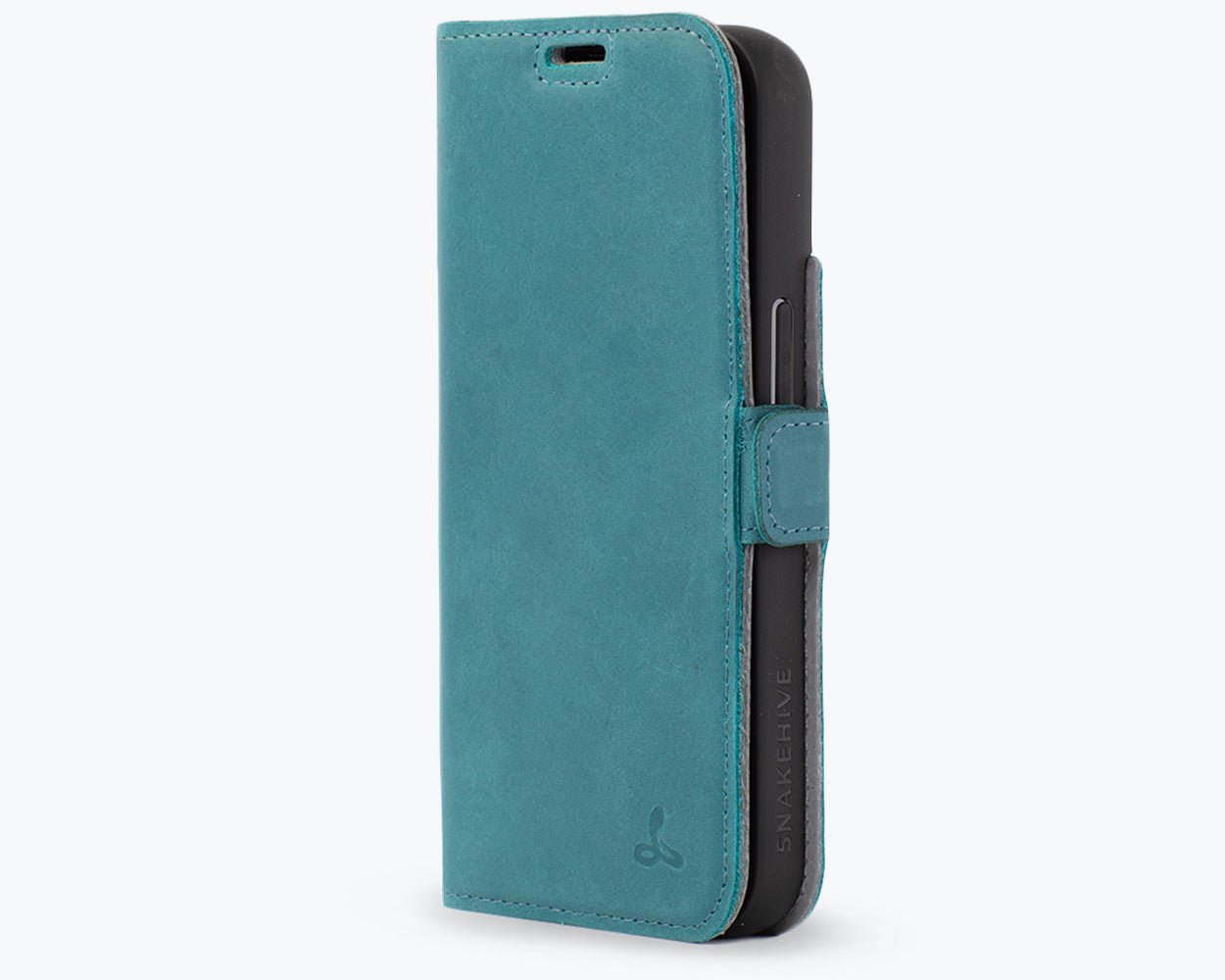 Apple iPhone 14 - Vintage Leather Wallet Phone Case (Side Clasp)