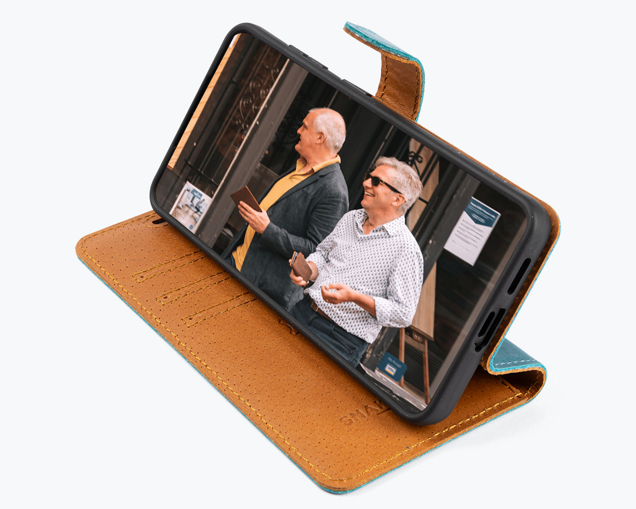 Samsung Galaxy S26 - Vintage Leather Wallet Phone Case