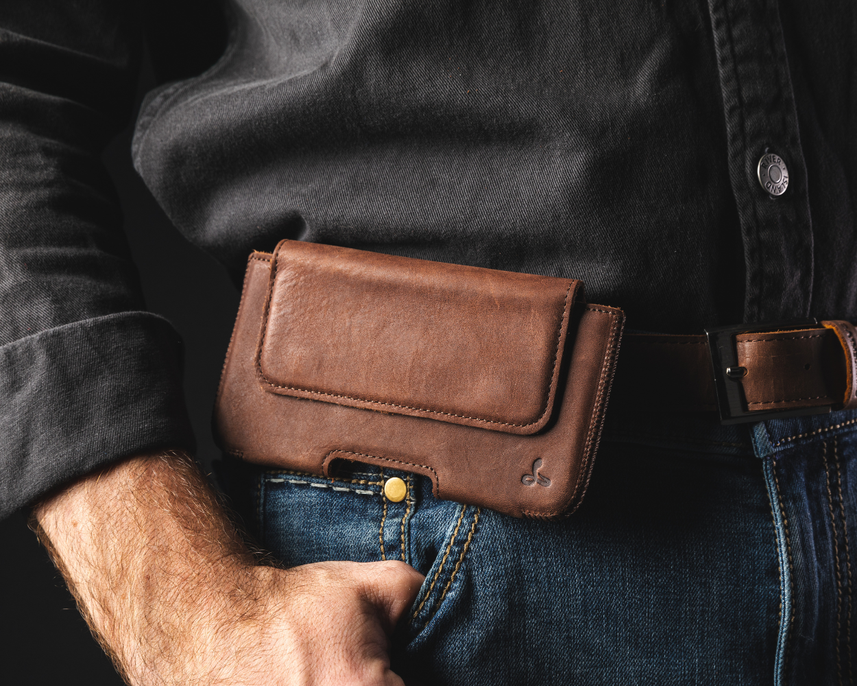 L - Vintage Belt Pouch