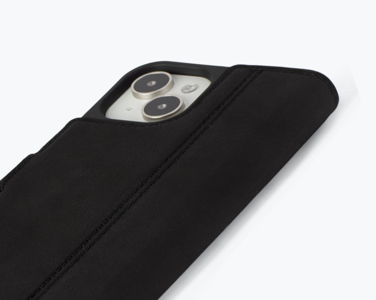 Apple iPhone 15 - Vintage Leather Wallet Phone Case