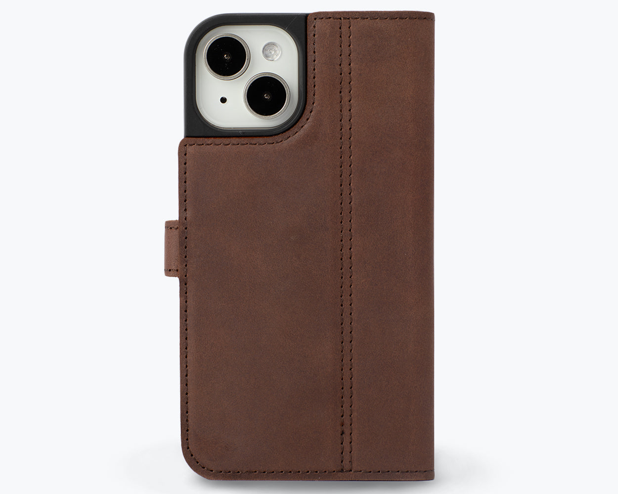 Apple iPhone 15 - Vintage Leather Wallet