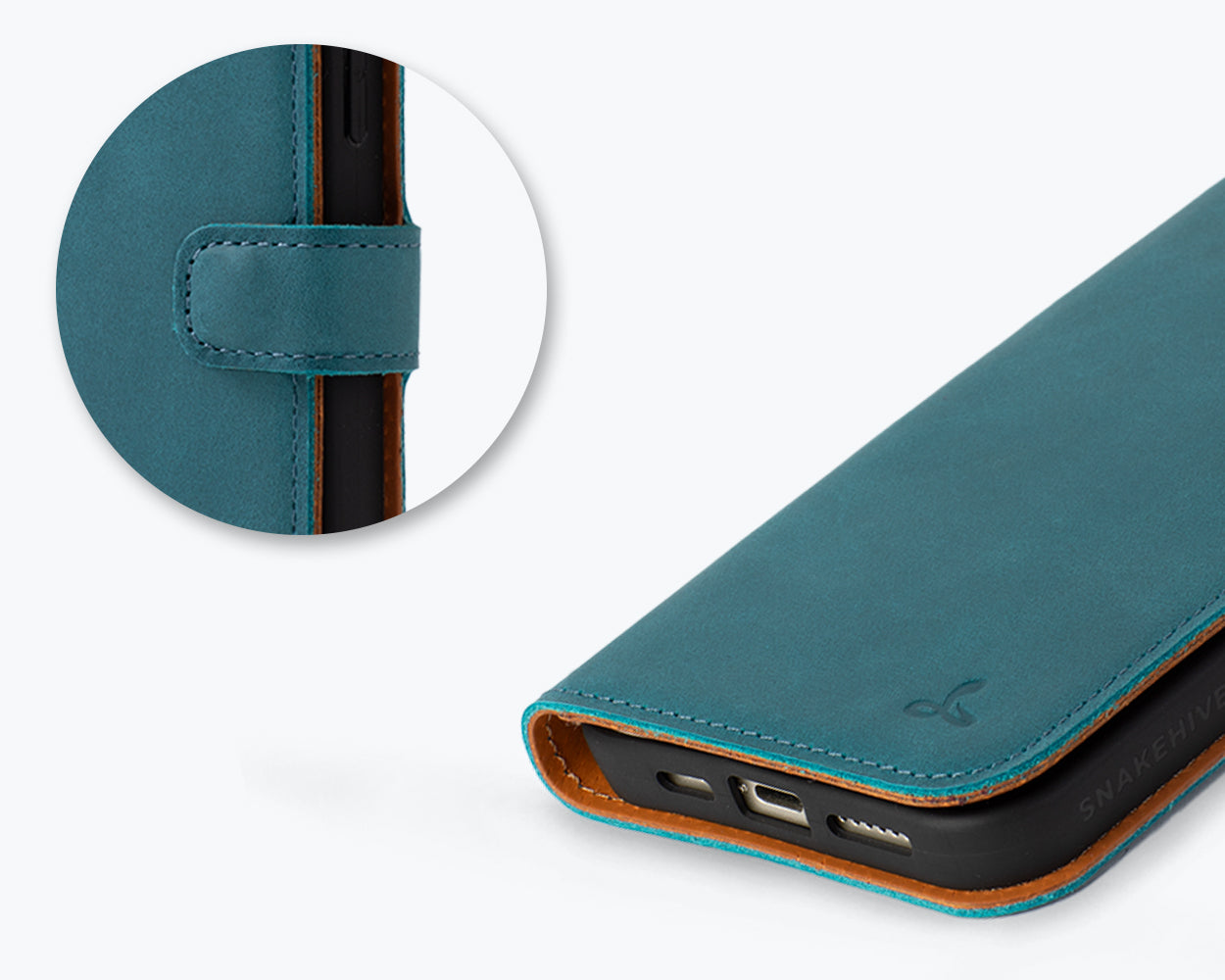 Apple iPhone 15 Plus - Vintage Leather Wallet