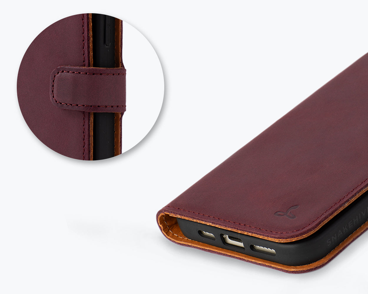 Apple iPhone 15 Plus - Vintage Leather Wallet