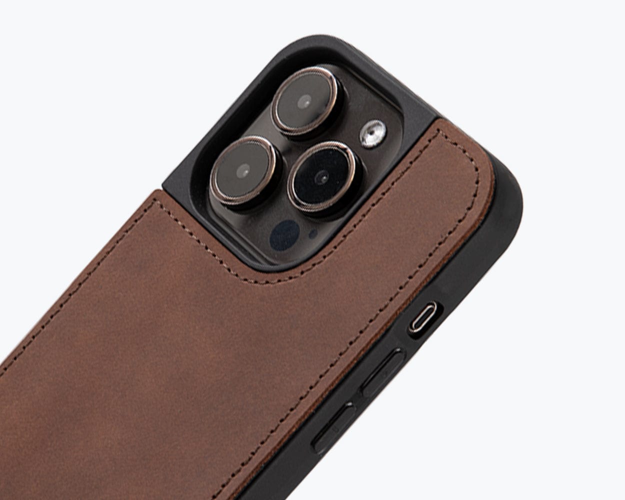 Apple iPhone 15 Pro - Vintage Leather Back Case