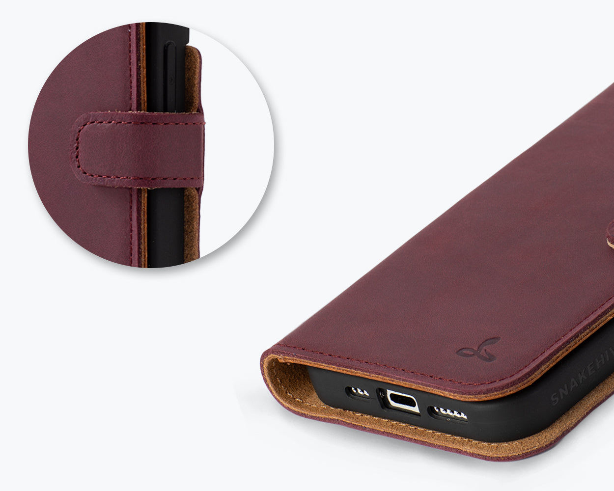 Apple iPhone 15 Pro - Vintage Leather Wallet