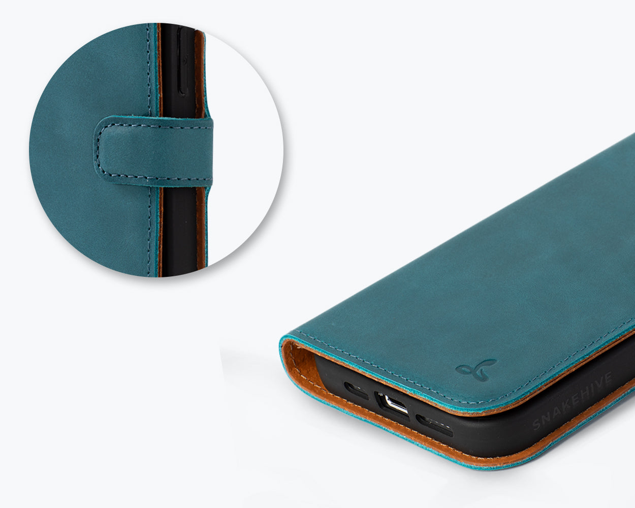 Apple iPhone 15 Pro Max - Vintage Leather Wallet Phone Case