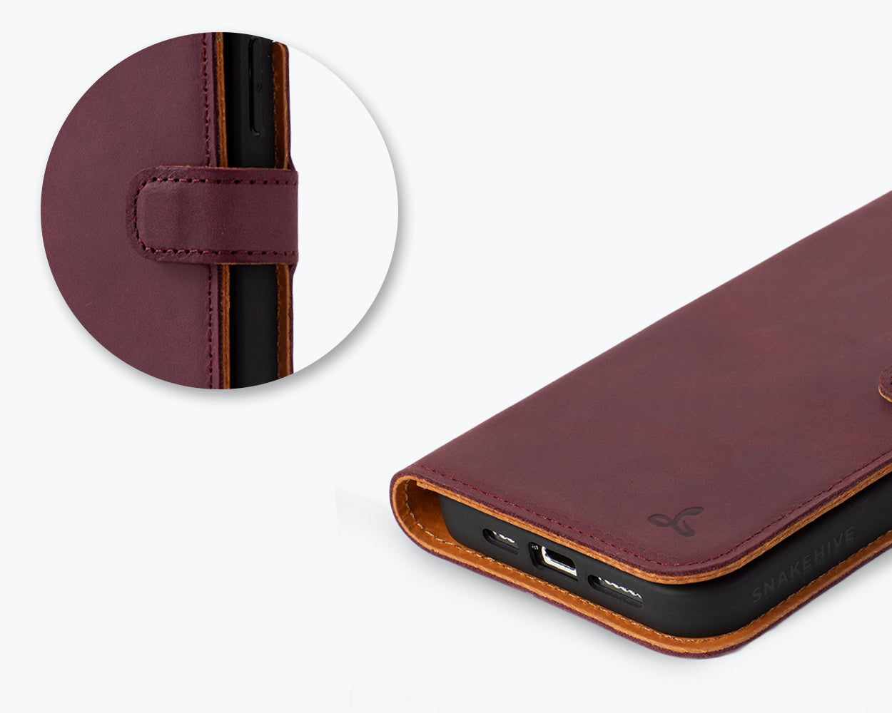 Apple iPhone 15 Pro Max - Vintage Leather Wallet Phone Case
