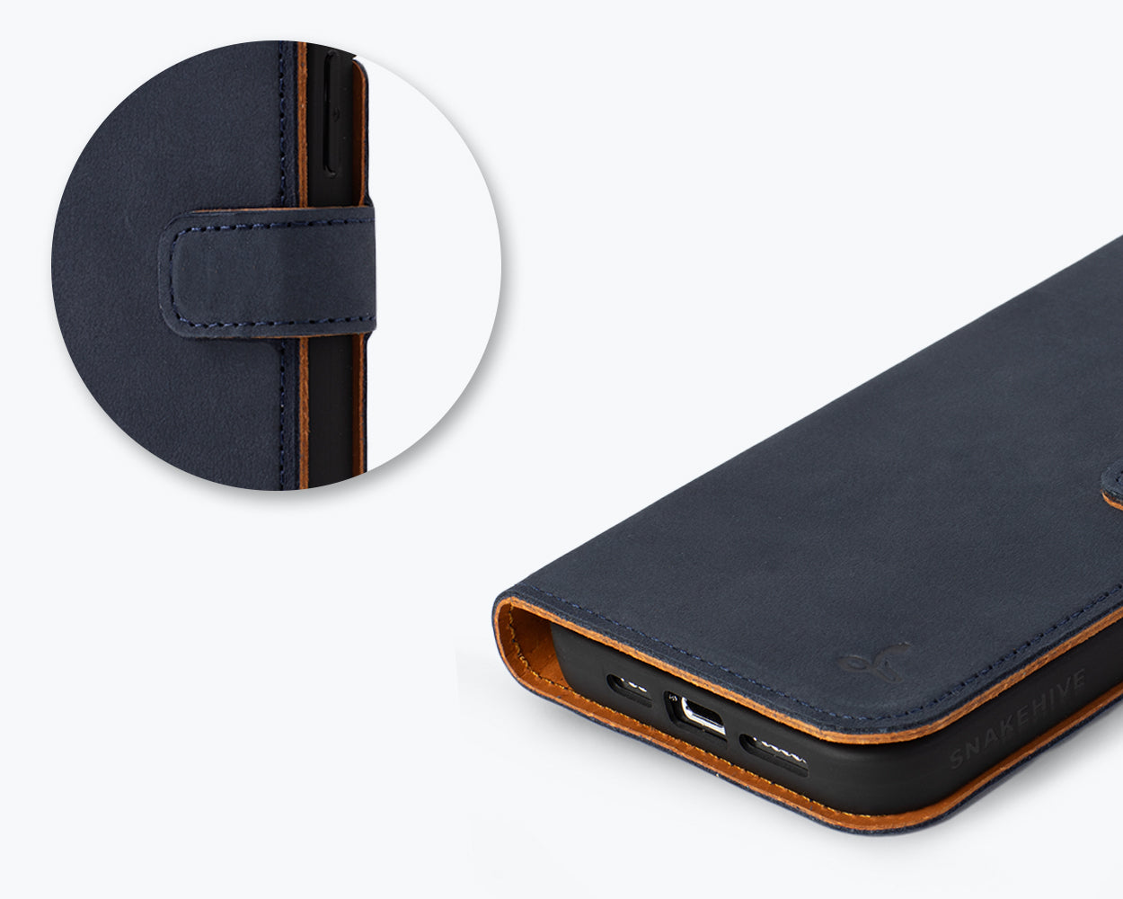 Apple iPhone 15 Pro Max - Vintage Leather Wallet Phone Case