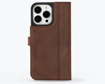 Apple iPhone 15 Pro Max, Leather Wallet Case