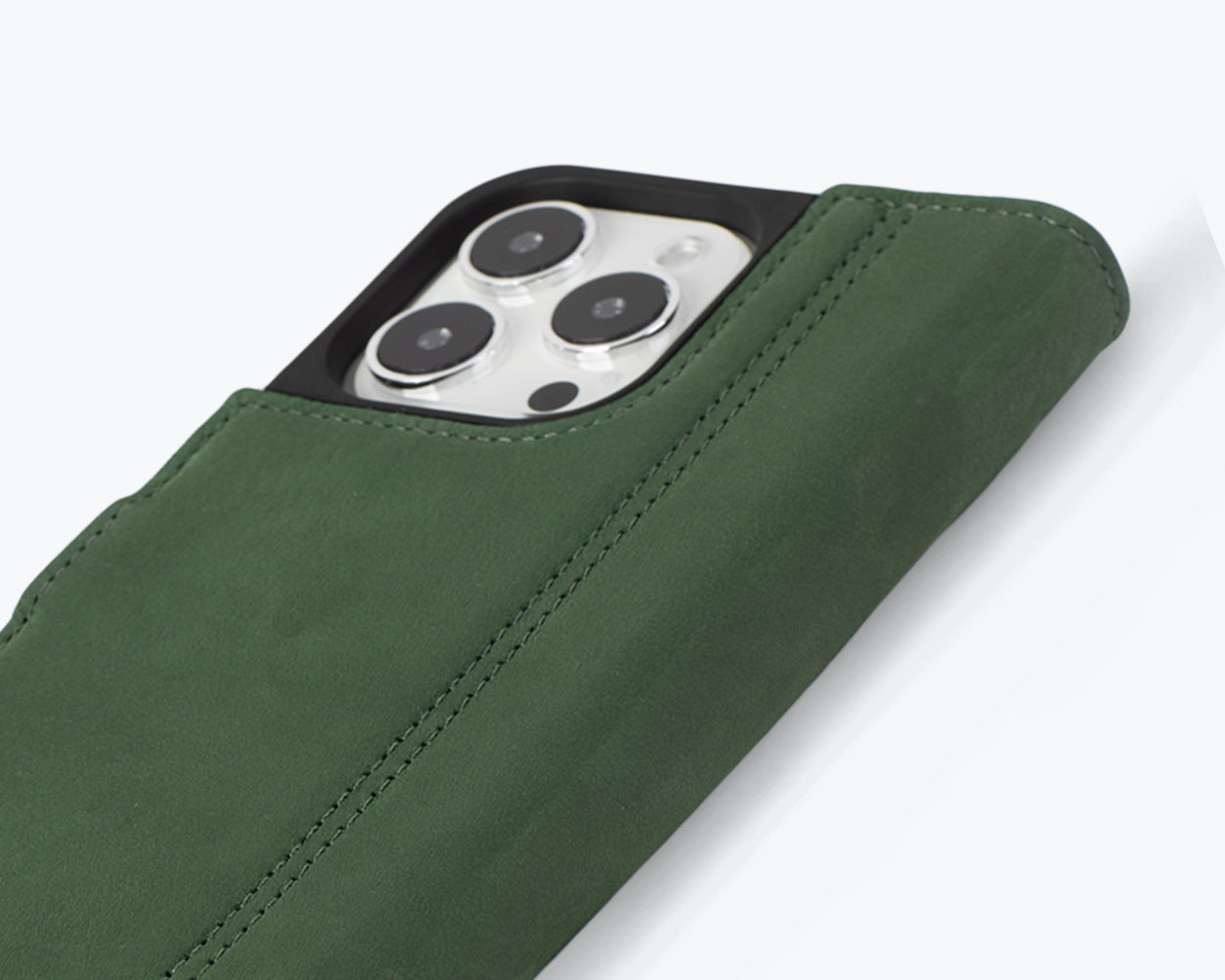 Apple iPhone 15 Pro - Vintage Leather Wallet Phone Case (Side Clasp)