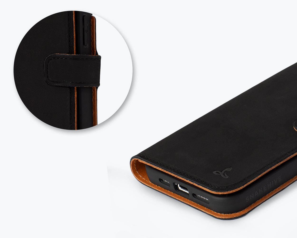 Apple iPhone 15 Pro Max - Vintage Leather Wallet Phone Case
