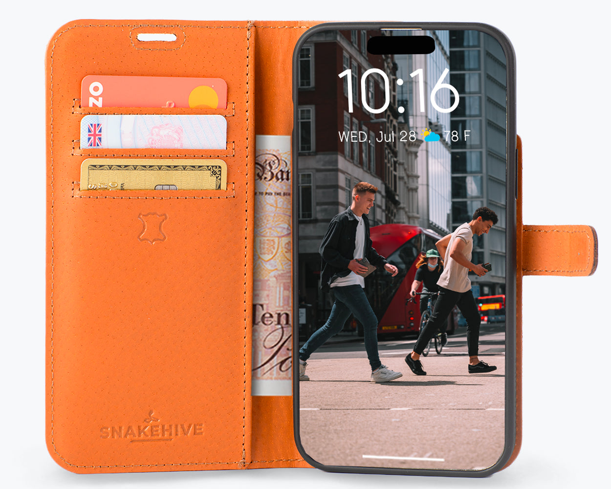 Apple iPhone 15 Pro Max - Vintage Leather Wallet Phone Case
