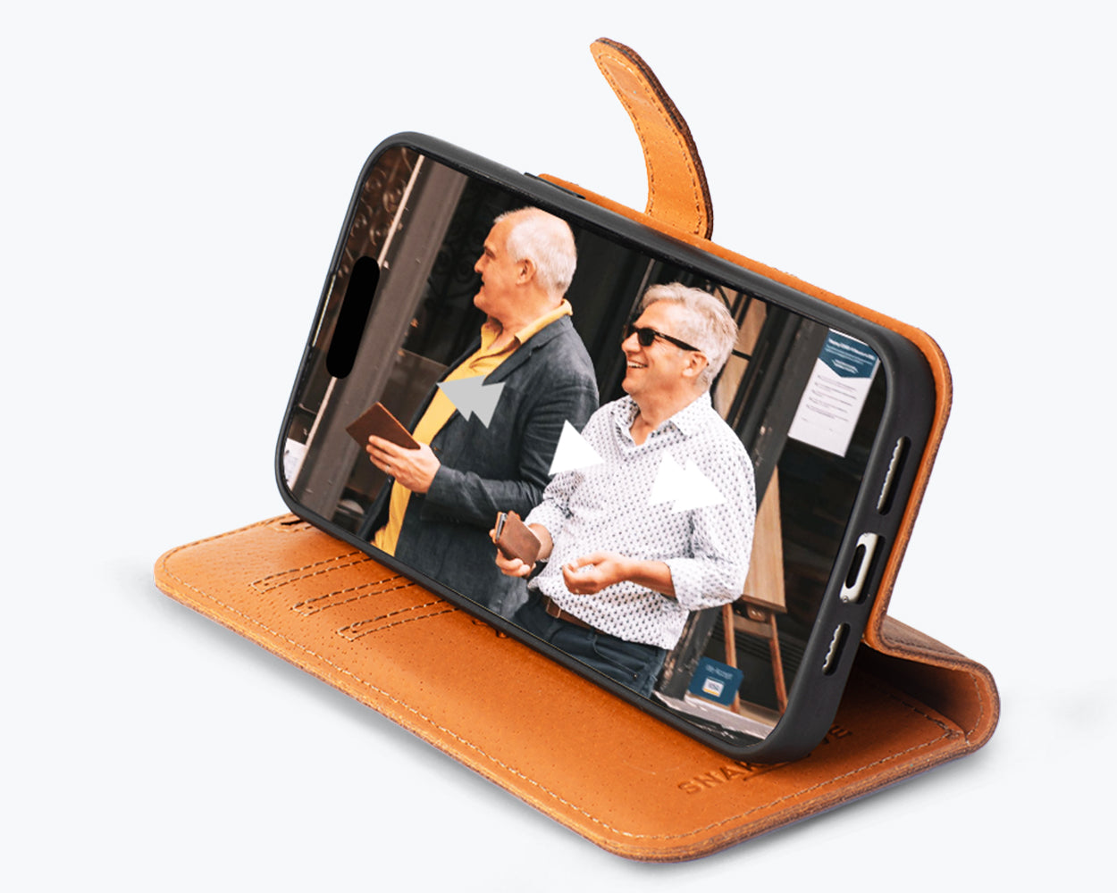 Apple iPhone 15 Pro Max - Vintage Leather Wallet Phone Case