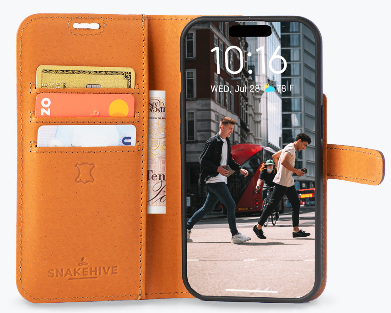 Apple iPhone 15 Pro - Vintage Leather Wallet