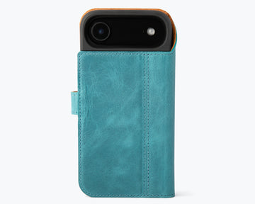 Apple iPhone Air – Vintage Leder-Wallet Handyhülle
