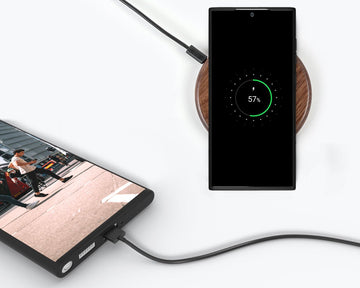 Snakehive Metro Custodia In Vera Pelle Per Smartphone Pro - Con Cavalletto 2 Vie E Ricarica Wireless, Blu - 4