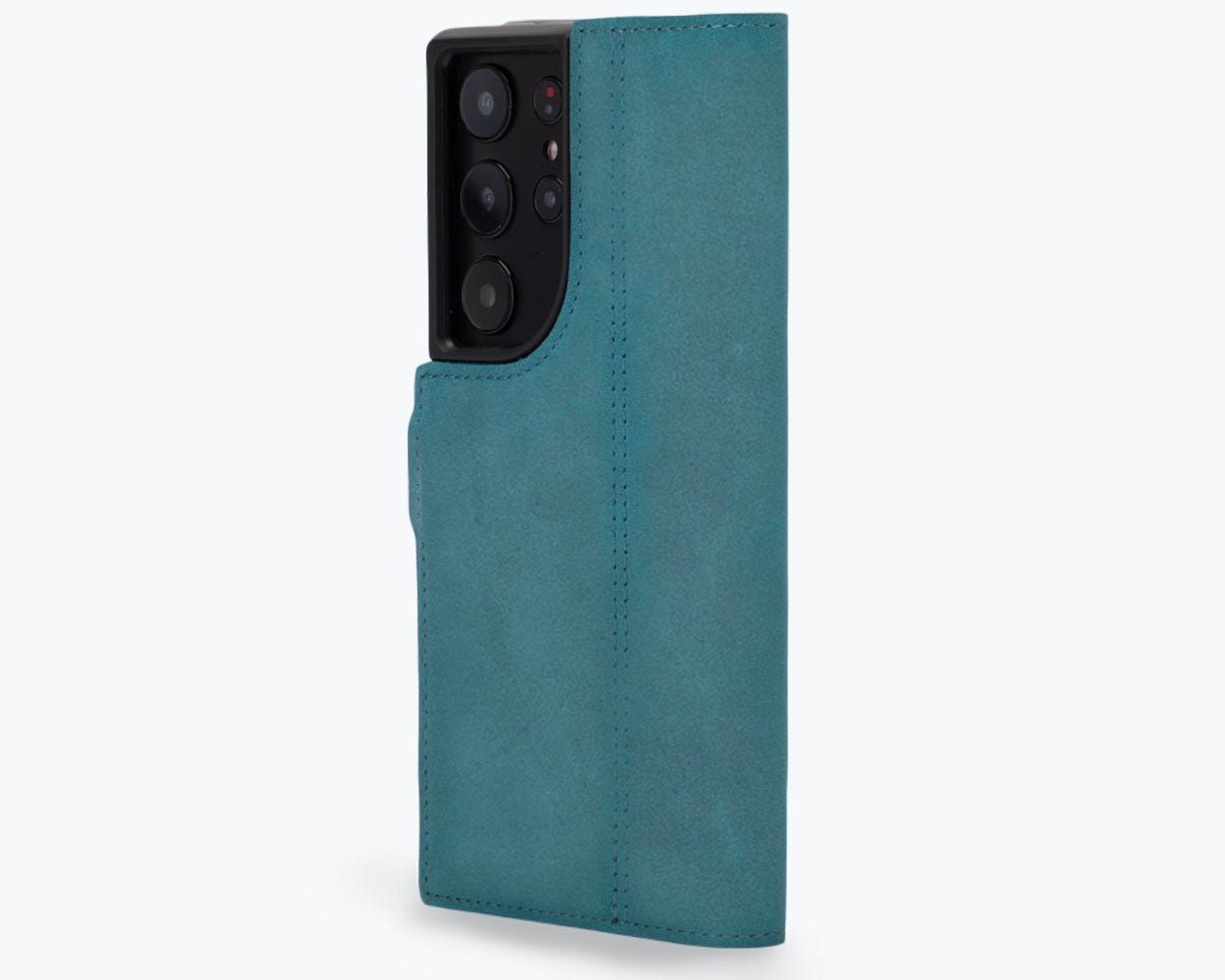 Samsung Galaxy S24 Ultra - Vintage Leather Wallet Phone Case (Side Clasp)