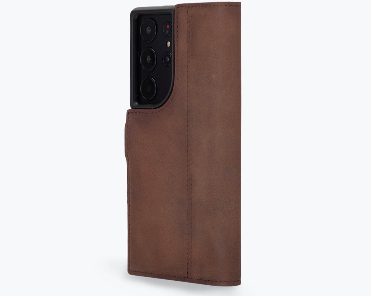 Samsung Galaxy S23 Ultra - Vintage Leather Wallet Phone Case (Side Clasp)