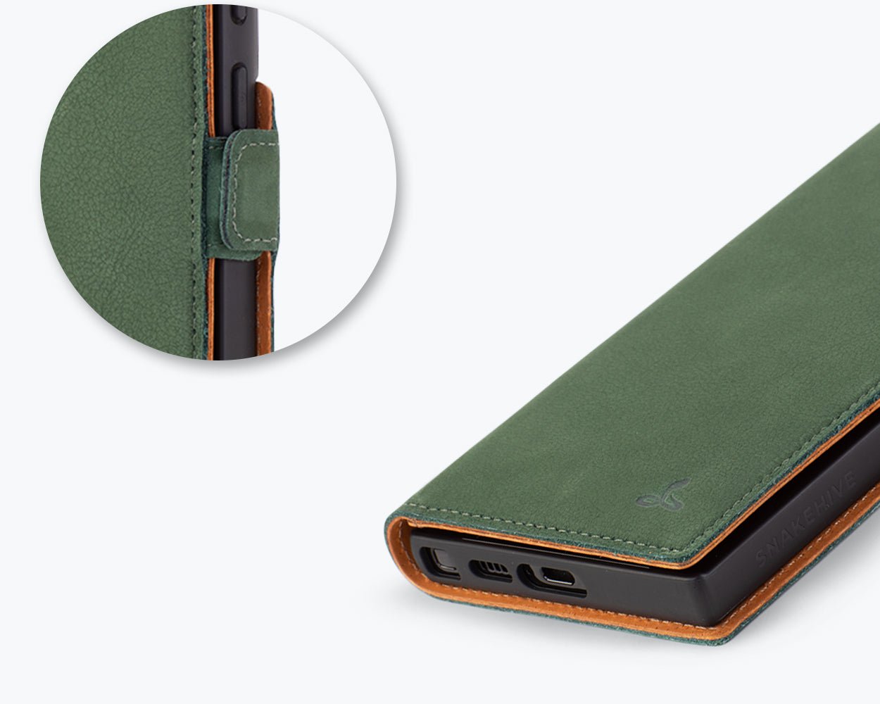 Samsung Galaxy S23 Ultra - Vintage Leather Wallet Phone Case (Side Clasp)