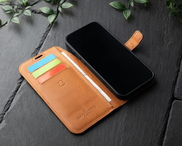 LENSUN Coque Pour IPhone 11 Pro Max, Étui Cuir Véritable Portefeuille