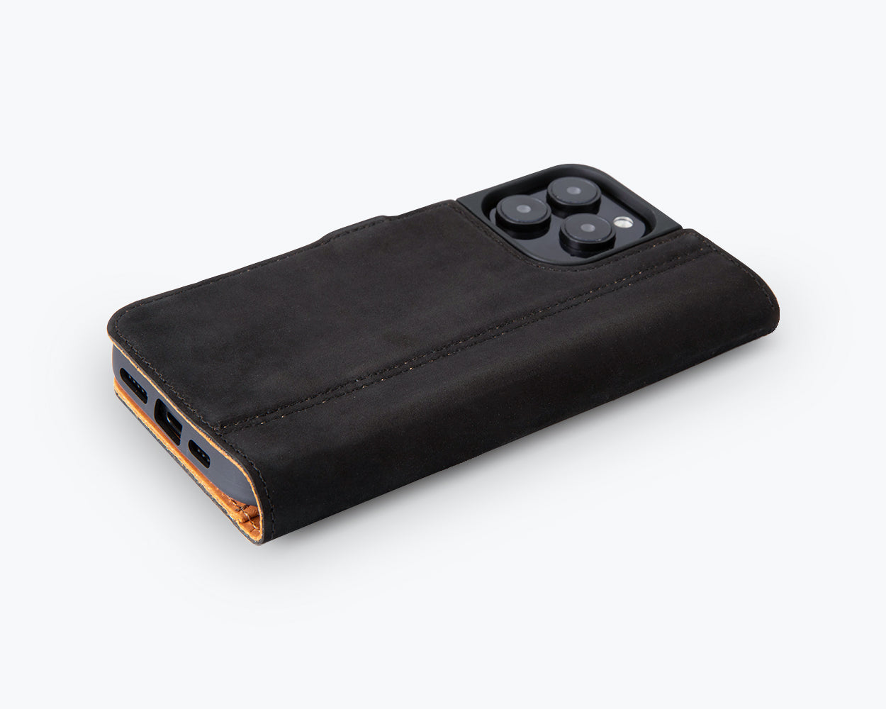 Apple iPhone 16 Pro Max - Vintage Leather Wallet Phone Case