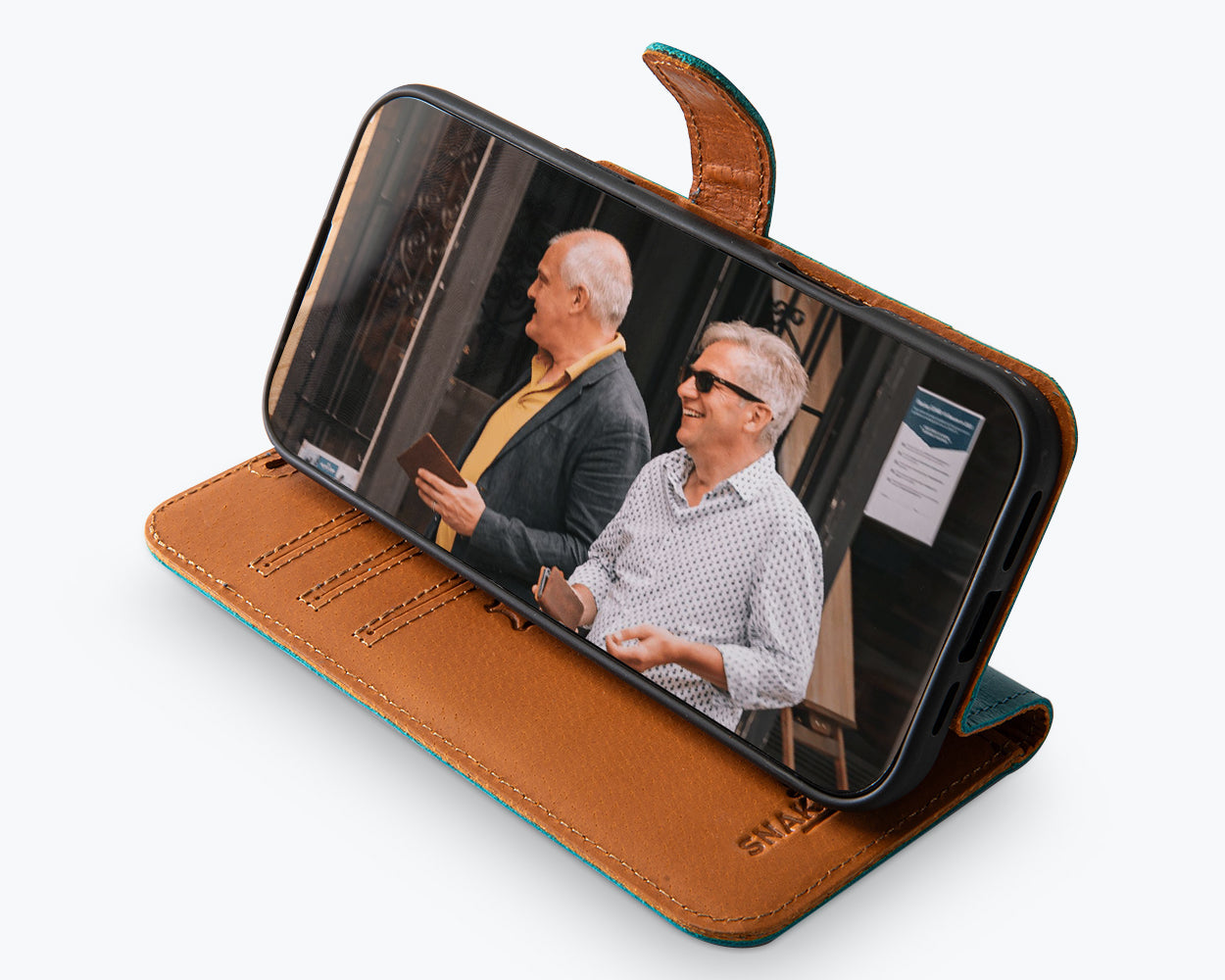 Apple iPhone 16 Pro Max - Vintage Leather Wallet Phone Case