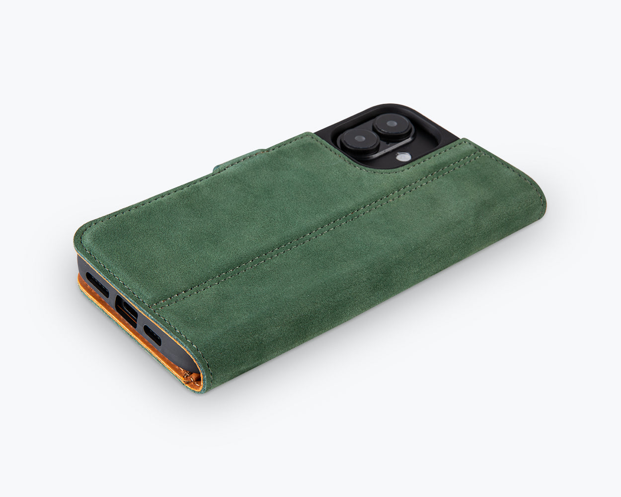 Apple iPhone 16 Plus - Vintage Leather Wallet Phone Case