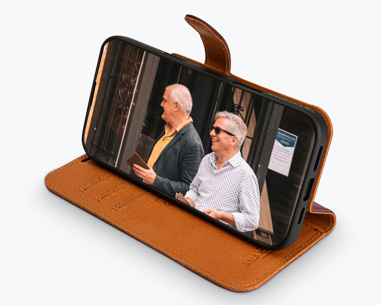 Apple iPhone 16 Plus - Vintage Leather Wallet Phone Case