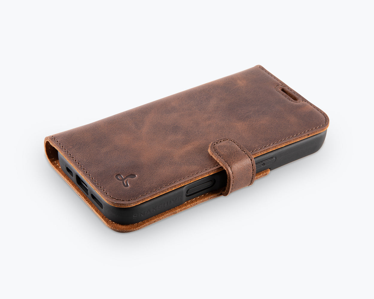 Apple iPhone 16 Pro - Vintage Leather Wallet Phone Case