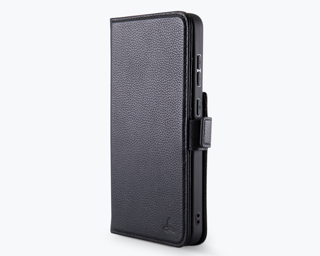 Samsung Galaxy S25 Plus - Metro Leather Wallet Phone Case - Snakehive - Jet Black (Dappled)