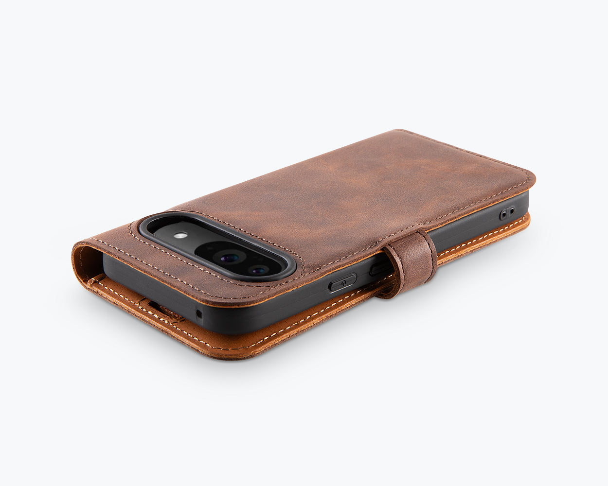 Google Pixel 9 Pro XL - Vintage Leather Wallet Phone Case