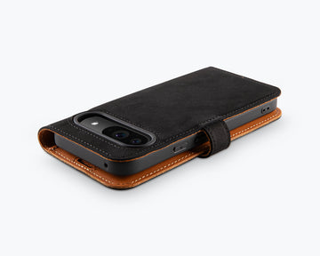 Suncase Custodia In Vera Pelle Per Google Pixel 4 XL – Slim-Edition Con Chiusura Magnetica (Colore Caffè Antico) - 3
