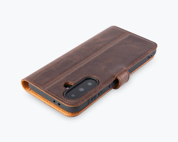 Vintage Leder Wallet Hülle für Samsung Galaxy A36