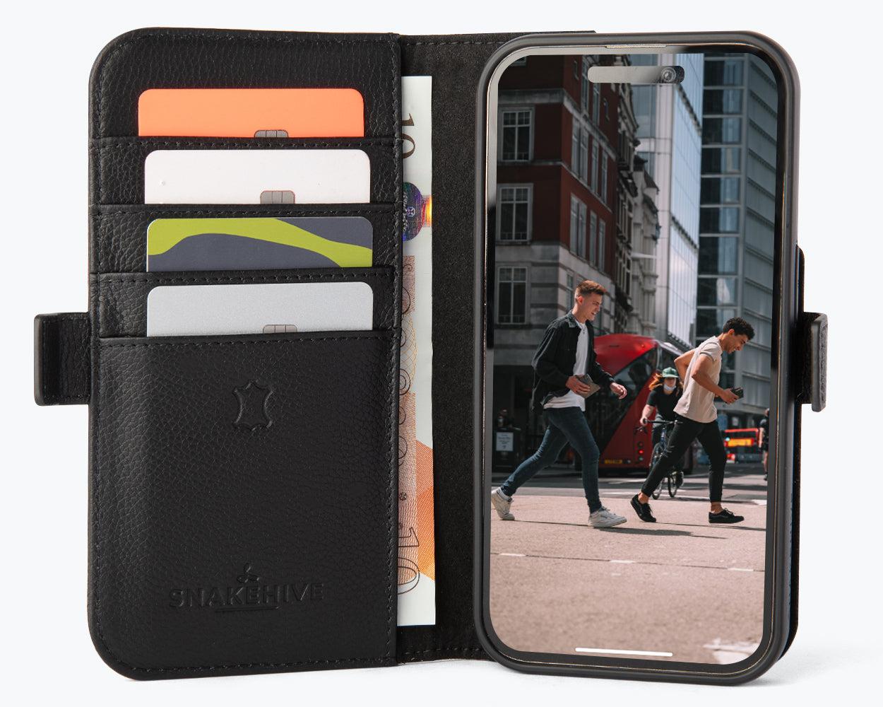Apple iPhone 15 Plus - Metro Leather Wallet Phone Case