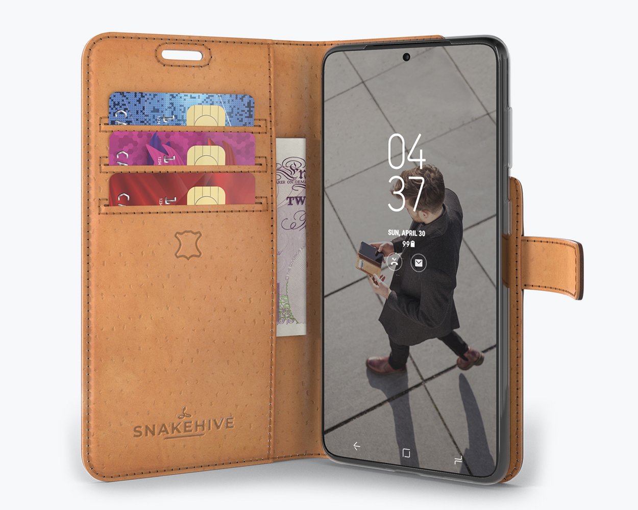 Samsung Galaxy S21 - Vintage Leather Wallet Phone Case