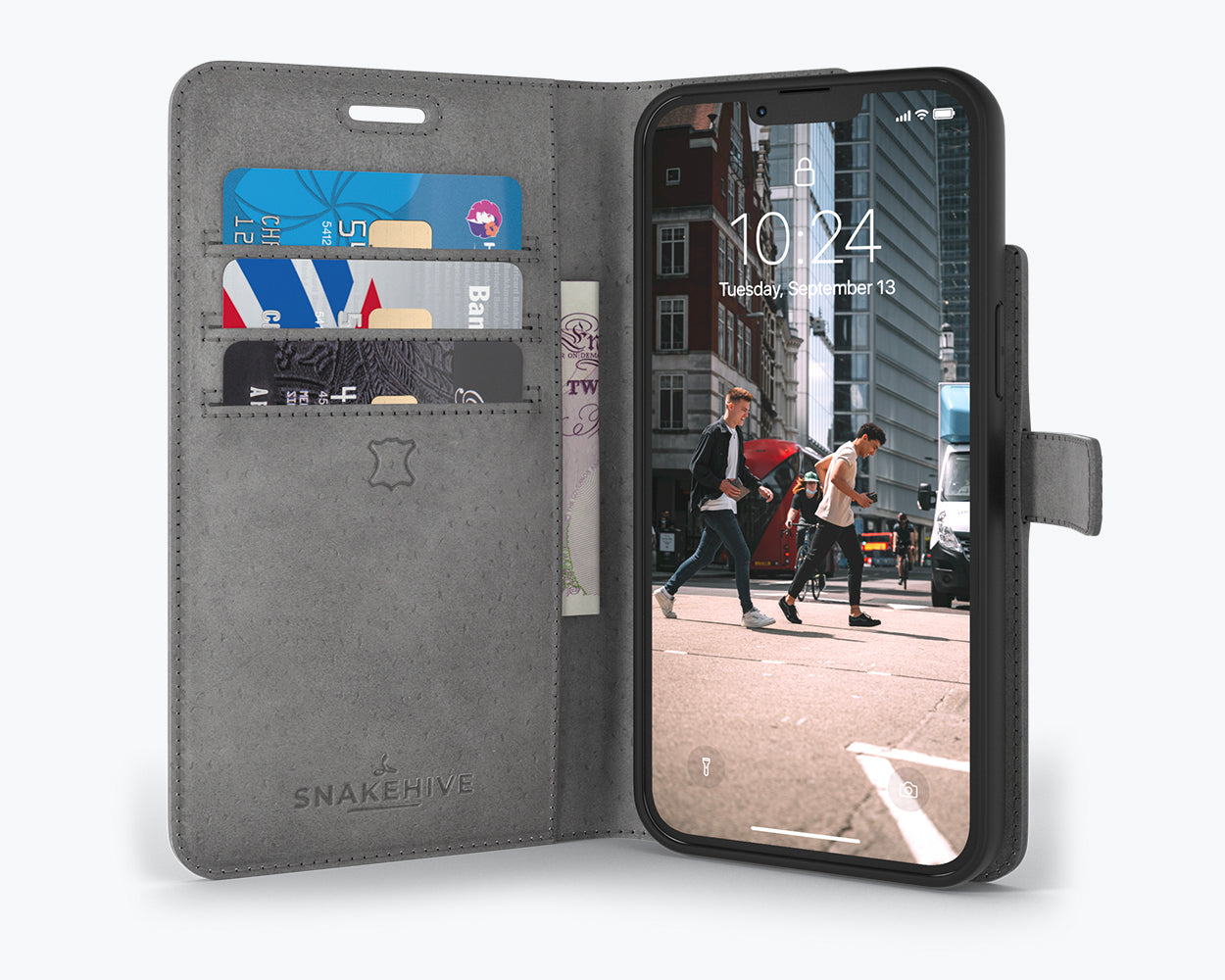 Apple iPhone 13 - Vintage Leather Wallet Phone Case