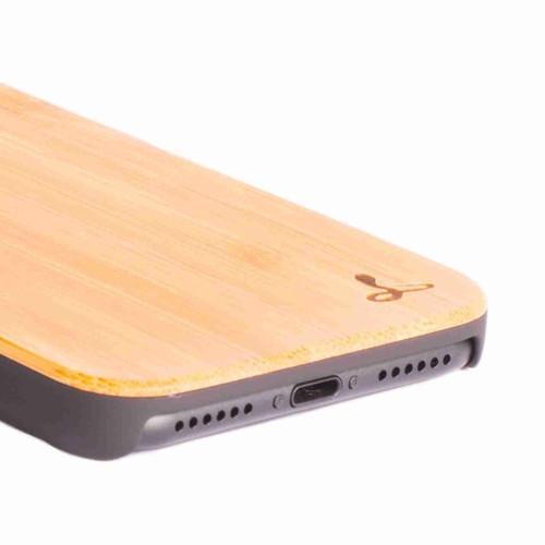 Bamboo Wood Back Case - Apple iPhone 8 - Snakehive