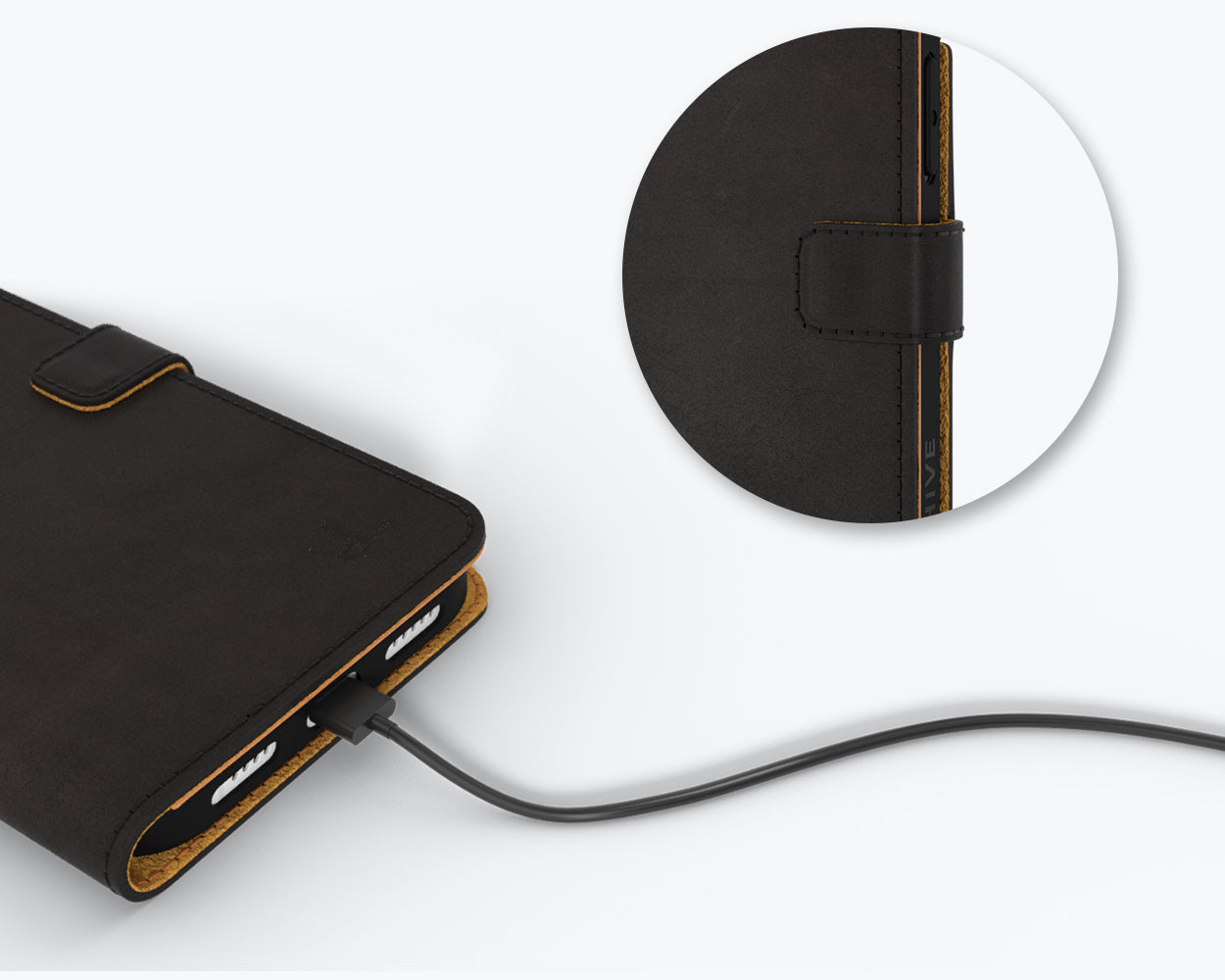Apple iPhone 14 Pro - Vintage Leather Wallet Phone Case