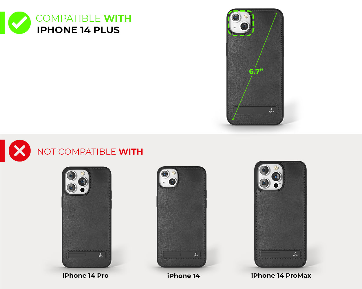 Apple iPhone 14 Plus - Metro Leather Phone Case