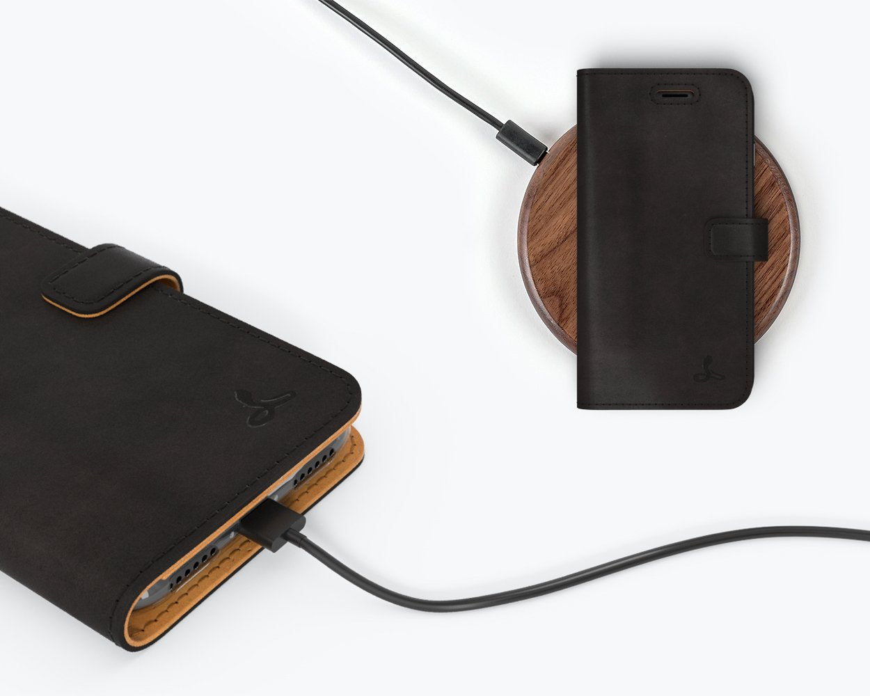Apple iPhone 8 - Vintage Leather Wallet Phone Case