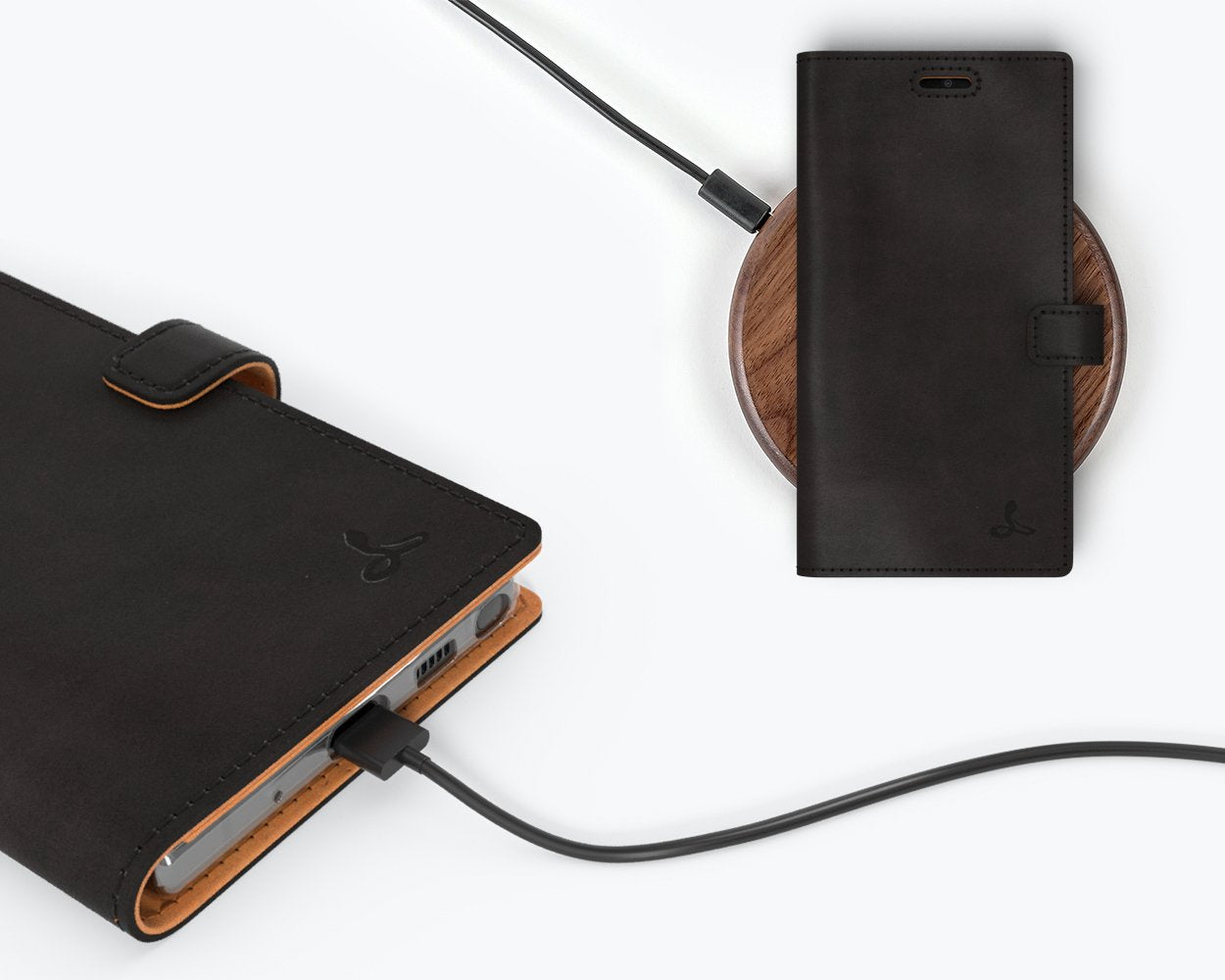 Samsung Galaxy Note 10 - Vintage Leather Wallet Phone Case