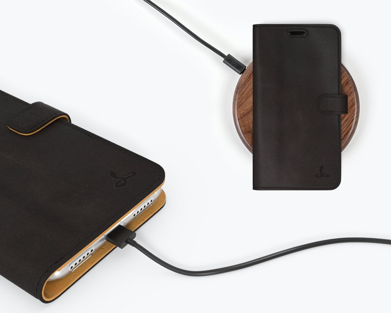 Apple iPhone XR - Vintage Leather Wallet Phone Case