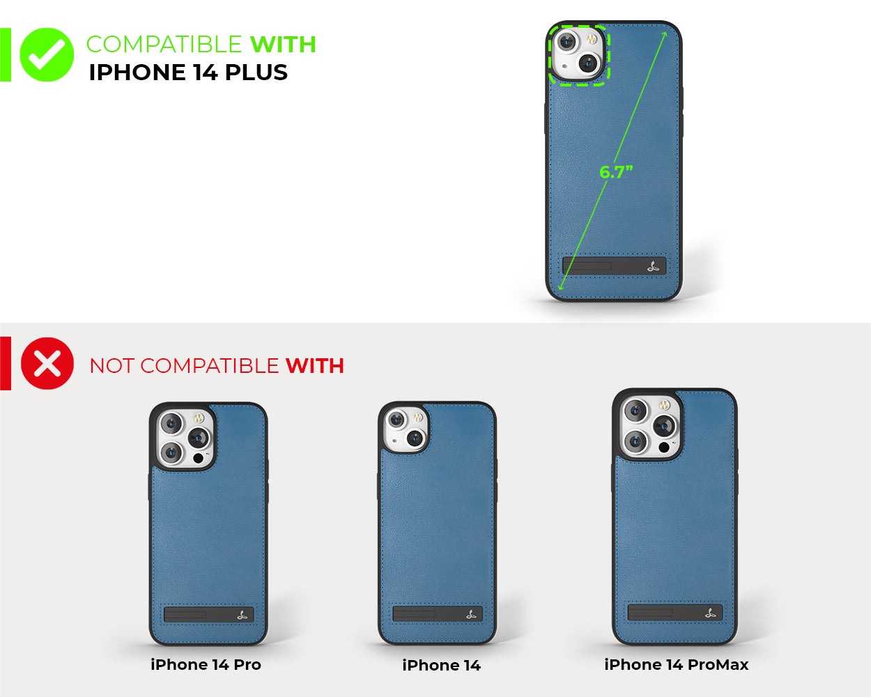 Apple iPhone 14 Plus - Metro Leather Phone Case