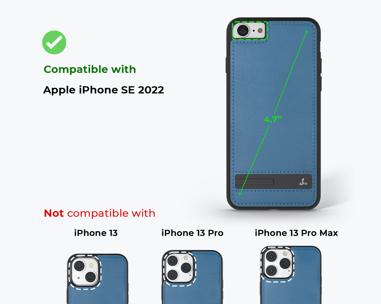 Apple iPhone SE 2022 / 2020 / 8 / 7 - Metro Leather Phone Case
