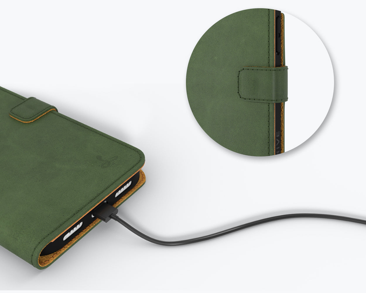 Apple iPhone 14 Pro - Vintage Leather Wallet Phone Case