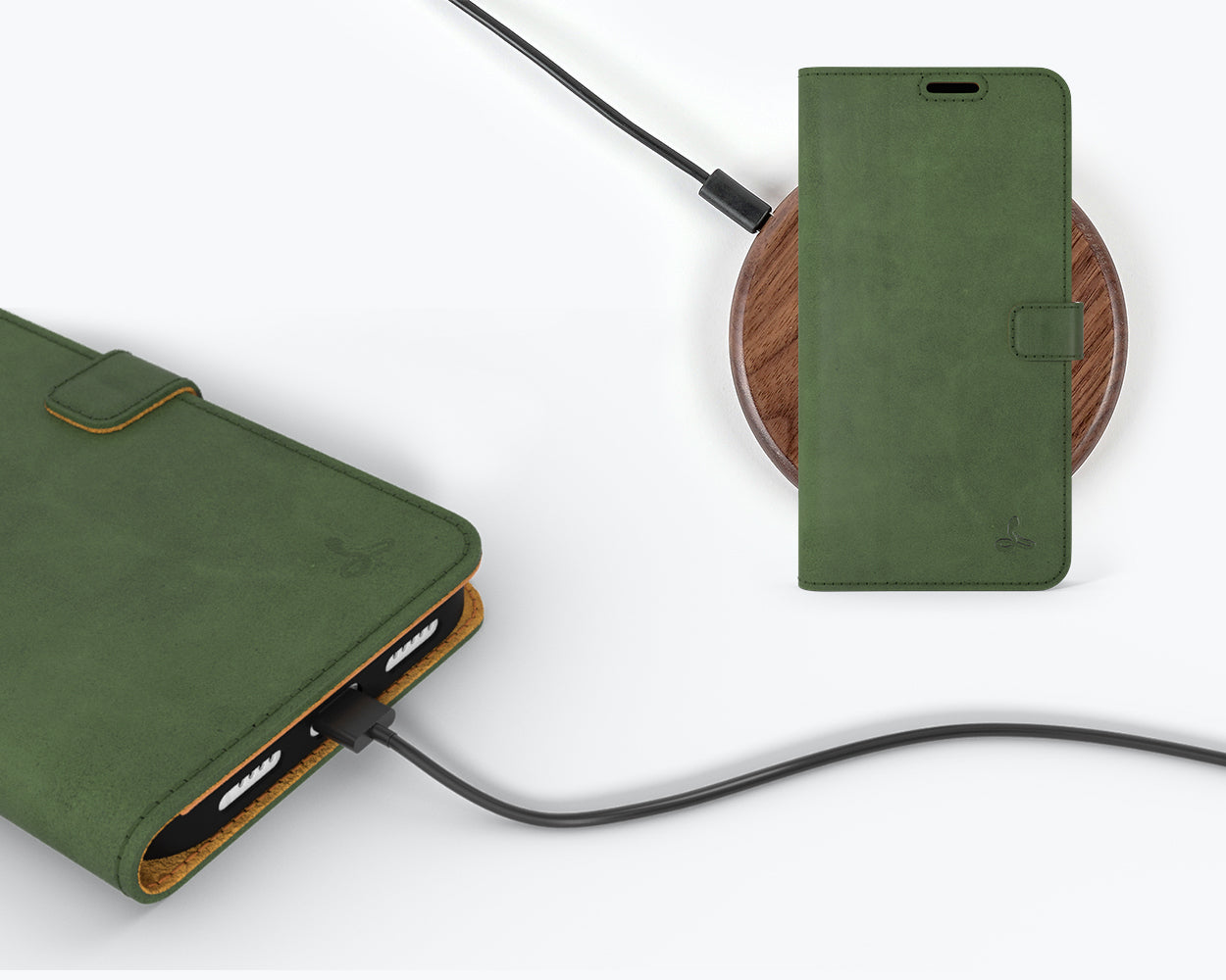 Apple iPhone 14 Pro - Vintage Leather Wallet Phone Case