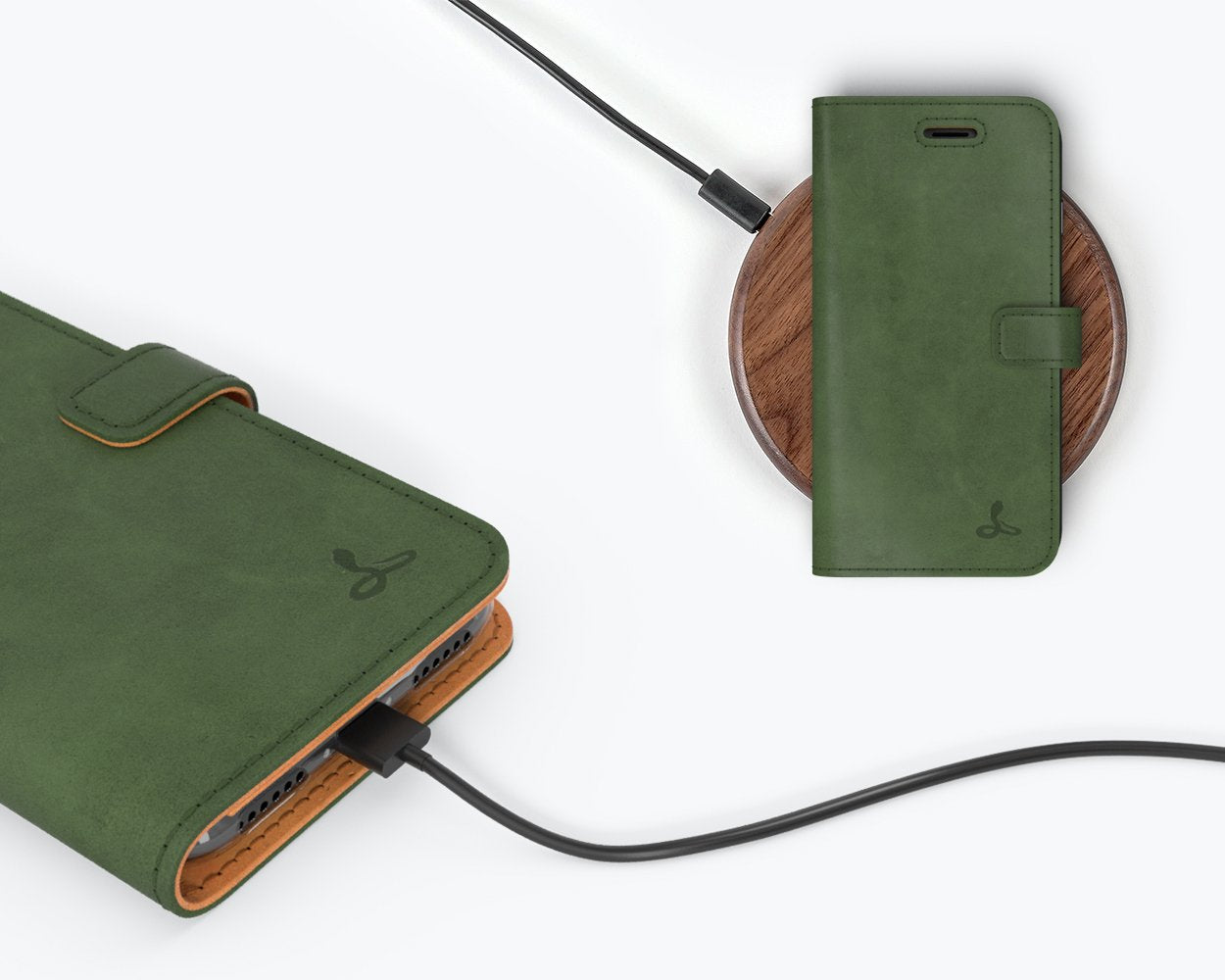 Apple iPhone 8 - Vintage Leather Wallet Phone Case