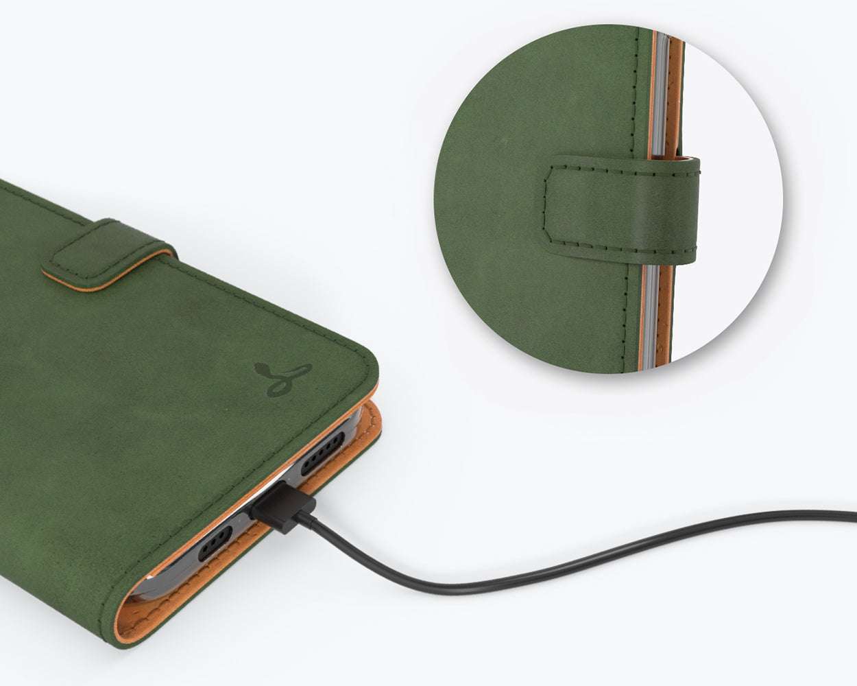 Vintage Leather Wallet - Apple iPhone 12 Mini